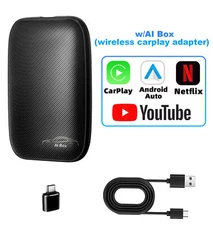 for YouTube Netflix Wireless CarPlay Adapter Converts the Wired w/Android AI Box
