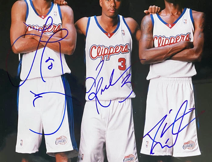 Lamar Odom Quentin Richardson Darius Miles SIGNED 16x20 Photo PSA/DNA AUTOGRAPH - Image 2 of 3