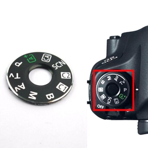 Neue Funktionswählmodus Plattenschnittstellenkappe Beschriftung Für Canon EOS 6D - Afbeelding 1 van 7