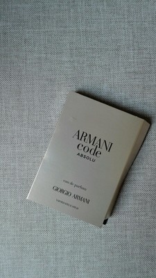 Armani Code Absolu Eau de Parfum Pour Femme 1,2 ml Luxusprobe Reisegröße NEU
