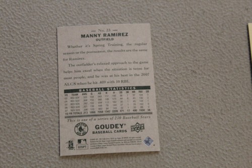 2008 Upper Deck Goudey Complete Finish Fill Your List Set U-Pick #1-200 - Picture 46 of 400