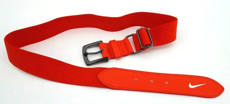 Cinturón de béisbol Nike 3.0 adulto ajustable 28"-43" equipo naranja/blanco Foto 2 de 3