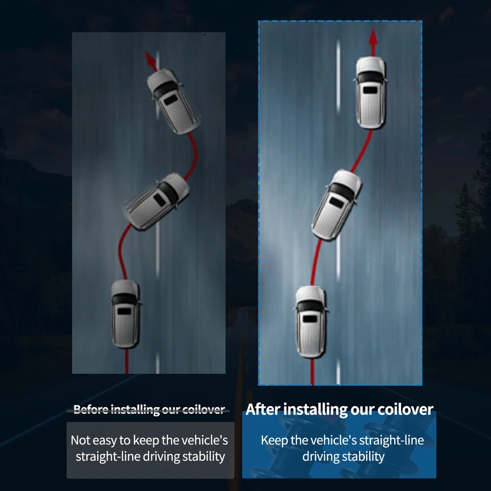 Juego de suspensión para Ford Mustang 1994-2004 Coilovers Ajustable Amortiguadores de puntales de altura Foto 4 de 4