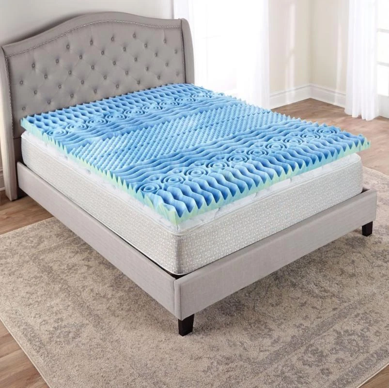 BODY CONTOURING FULL MATTRESS Bed TOPPER 7 ZONE MEMORY FOAM 3" HYPOALLERGENIC