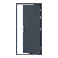 Steel Security Personnel Door - Anthracite Grey - 19 Locking Pts | Latham's