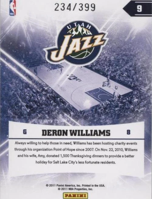 2010-11 Absolute Memorabilia - Deron Williams #9