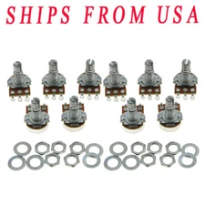 KAISH 10*A250K Audio Guitar Mini Pots Long Split Shaft 250KGuitar Potentiometers