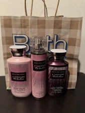 BATH & BODY WORKS A Thousand Wishes Body Cream , Gel and Fragrance mist set NEW