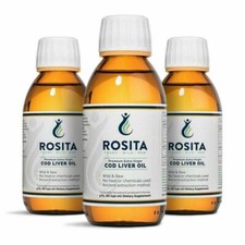 Rosita Artisan Extra-Virgin Cod Liver Oil - 150ml Bottle x3 - Free Express Post