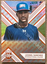 Leonel Sanchez 2018 Elite Extra Edition Aspirations Orange #174 /100 Rookie RC