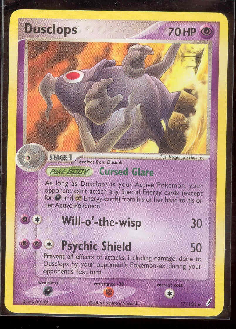 Pokemon DUSCLOPS 17/100 Crystal Guardians - RARE - MINT
