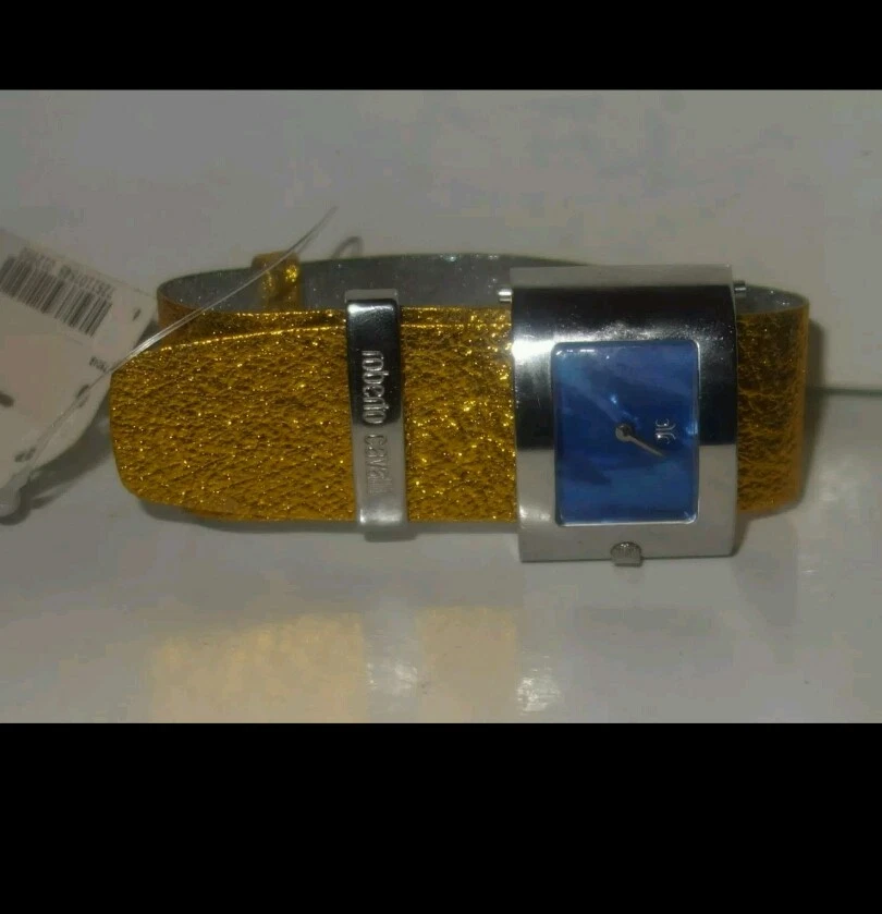 RELOJ ROBERTO CAVALLI 'MOLLA' CUERO DORADO nuevo $335 Foto 3 de 4