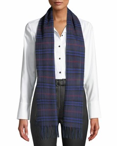 burberry navy cashmere scarf