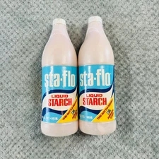 2 Bottles of PUREX Sta-Flo Liquid Starch 32Floz Each