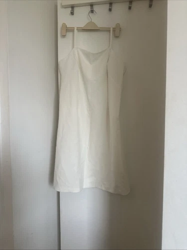 OFF WHITE Abito bianco sporco taglia 16 fatto a mano matrimonio sera