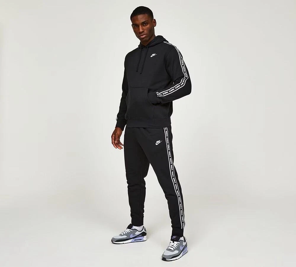 Nike Club Men’s Fleece Tracksuit Set Hoodie & Joggers Navy Black Grey S-XL BNWT