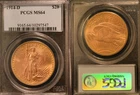 🦅1914-D $20 Saint-Gaudens Double Eagle Gold Coin – PCGS MS64 | Pre-1933 Gold🦅