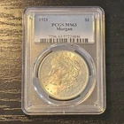 1921 SILVER MORGAN DOLLAR PCGS MS63 MS UNC $1