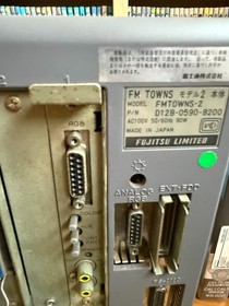 RARE Fujitsu FM TOWNS Model 2 Main Unit Set + OS RAM& Accessories Tested/Working