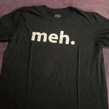 Meh Internet Geek Nerd Funny Cotton T-Shirt Brisco Brands Men’s Large