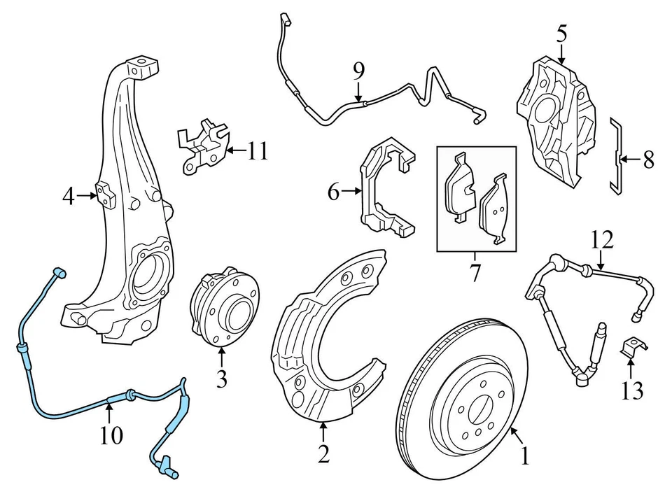 BMW 740LI 2011-2015 - Sensor delantero ABS / DSC 6853859 Foto 3 de 4