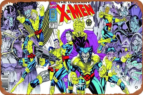 X-Men Style Poster Vintage Bar Garage Tin Metal Signs Home Décor 8x12