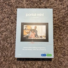 Meta Facebook Portal Mini w Alexa - Black - 8" Display DT90GB - In Original Box