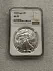2023 SILVER EAGLE  NGC MS70 ~ BROWN LABEL ~ NO SPOTS ~ (x)