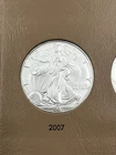 2007 $1 American Silver Eagle 1 Troy Oz Bullion US MINT IN PLASTIC CAPSULE
