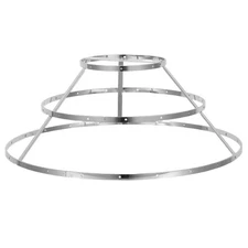  Diy Shell Ceiling Light Frame - Metal Drum Lampshade Frame - Crystal Pendant