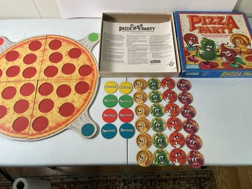 Vintage 1987 Parker Brothers Pizza Party Game #0488 Complete No Instructions