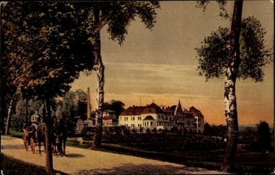 Postcard Polczyn Zdrój Bad Polzin Pomerania, spa house Luisenbad - 5046849