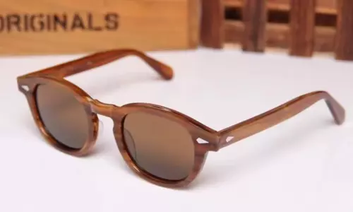 Moscot Lemtosh Sonnenbrille Damen Retro rundes Gestell braune Platte Sonnenbrille Herren - Bild 14 von 14