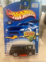 2002 Hot Wheels Sammler #191 '56 Ford Schwarz Mit Chrom 5-Speichen-RäDer
