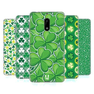 HEAD CASE DESIGNS SHAMROCK PATTERNS SOFT GEL CASE FOR NOKIA PHONES 1