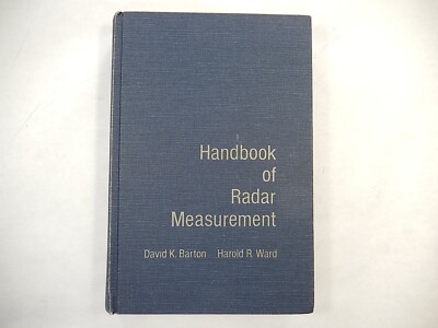 Handbook of Radar Measurement by Barton and Ward, 1984, Hardcover