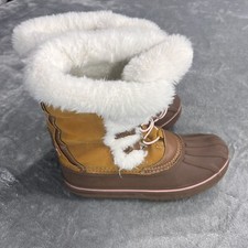 London Fog Beckenham Girl Sz 3 Faux Fur lined Winter Boots Water Resistant