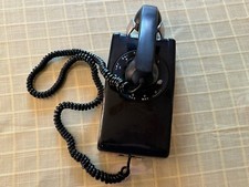 Vintage Northern Electric Rotary Wall Mount Telephone Black - Untest