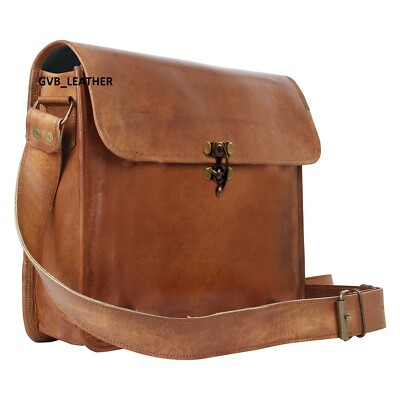 Men's Genuine Vintage Cosmopolitan Leather Messenger Bag Shoulder Laptop  Case