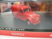 "Citroen 2CV Az \"Pompiers\", 1955, Red, Norev 1:43, Ovp"