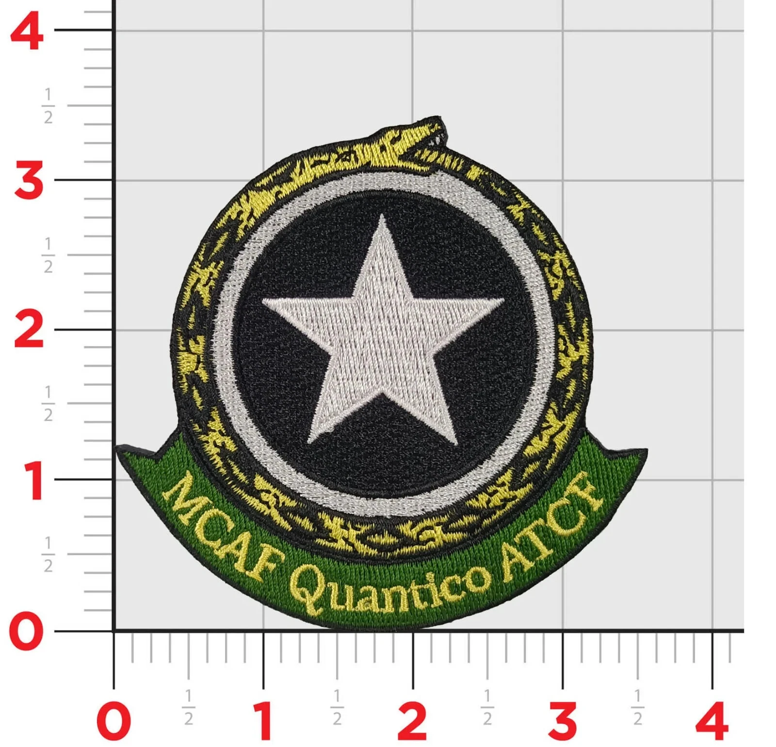MCAF QUANTICO PATCH HOOK & LOOP EMBROIDERED PATCH