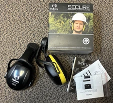 New Hellberg 42202-001 Full Brim Hard Hat Mount Passive Ear Muff NRR 24