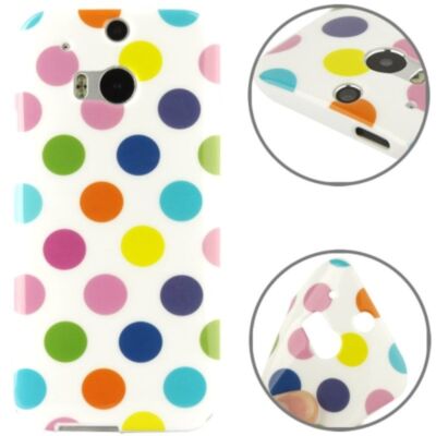 Schutzhülle TPU Case für Handy HTC One M8 / M8s Weiß / Bunt