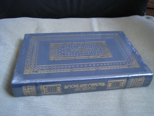 NEIL GAIMAN SIGNED - SMOKE AND MIRRORS - EASTON PRESS LEATHER NEW AMERICAN GODS