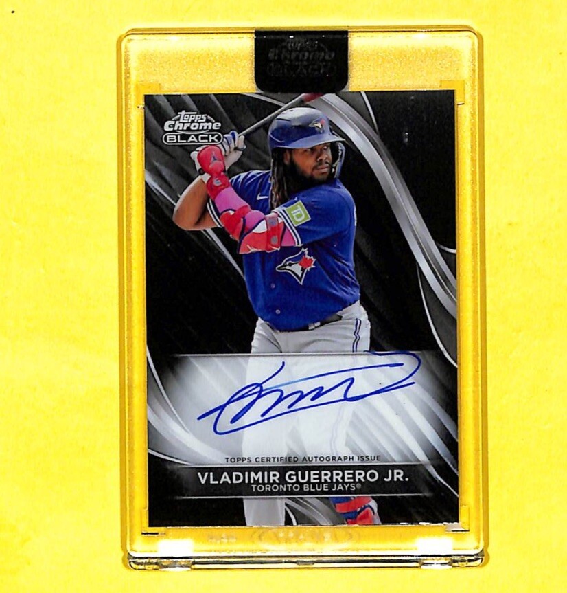 2024 Topps Chrome Black Vladimir Guerrero Jr Auto Autograph 2024 Topps Chrome Black Vladimir Guerrero Jr Auto Autograph