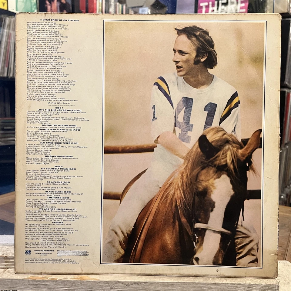 [ROCK/POP]~EXC/VG+ LP~STEPHEN STILLS~Self Titled~[1970~ATLANTIC~Issue]~UK Import - Image 2 of 4