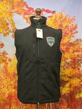 Service Corps Russell Athletic black Softshell Jacket Gilet. UK men's size Large