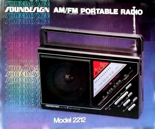 Vintage Soundesign Am/fm Portable 2 Band Radio 2212 - Tested for sale ...