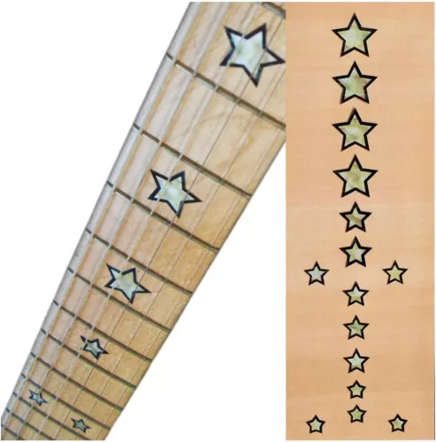 Jockomo Japan Guitar Inlay Sticker Fretboard Markers Sambora's Stars Decal