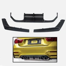 Rear Bumper Diffuser Lip For 15-20 BMW F80 M3 F82 F83 M4 V Style Carbon Fiber